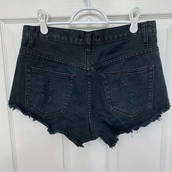 High Waisted Jean Shorts - Picture 3 of 5